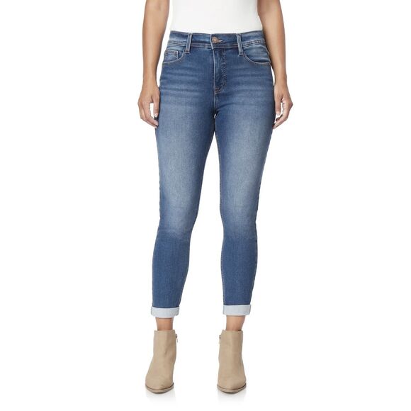 Angels Denim - Angels Forever Young Women's Signature Skinny Blue Denim Jeans Size 18W